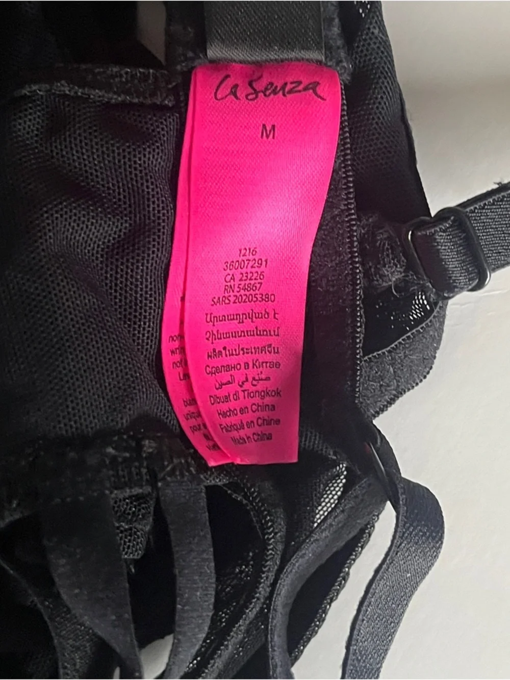La SENZA Black Strappy Teddy / Blue Chemise / Black Lace Corset Size Medium Lot - Picture 6 of 16